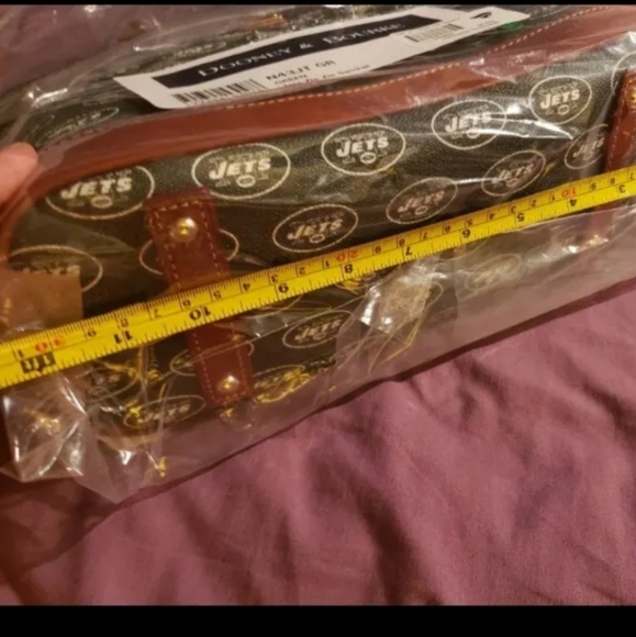 COPY - DOONEY & BOURKE NEW YORK JETS ZIP ZIP SATCHEL LADIES HANDBAG PURSE - Picture 14 of 14